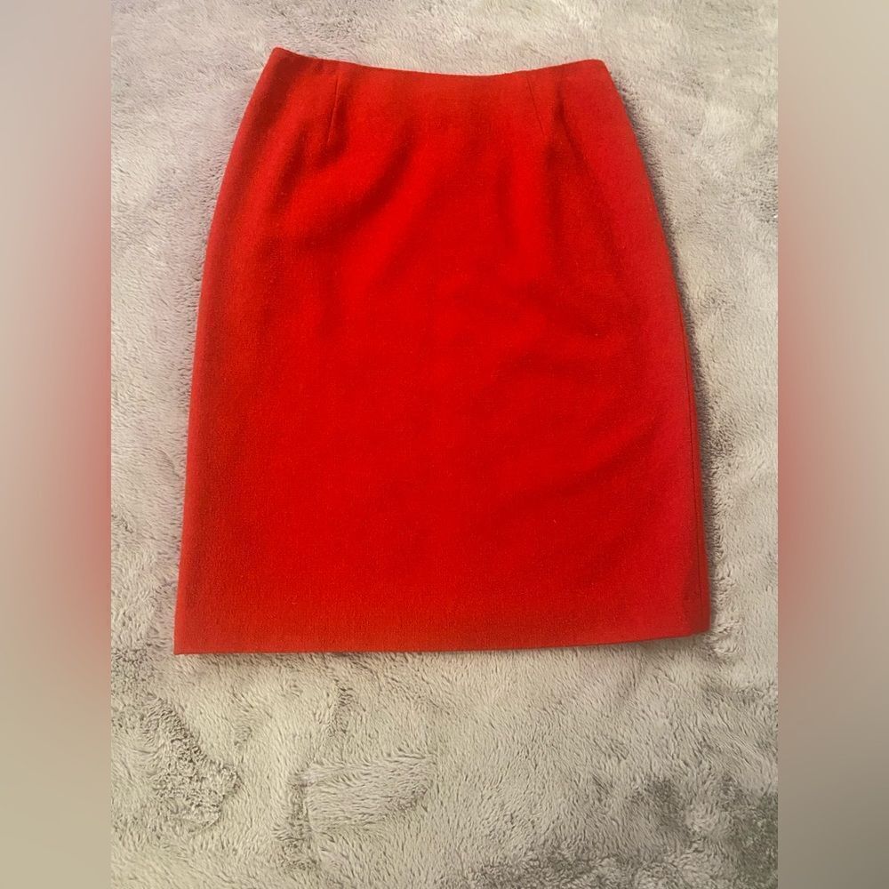 Escada red pencil skirt, size 40(M)